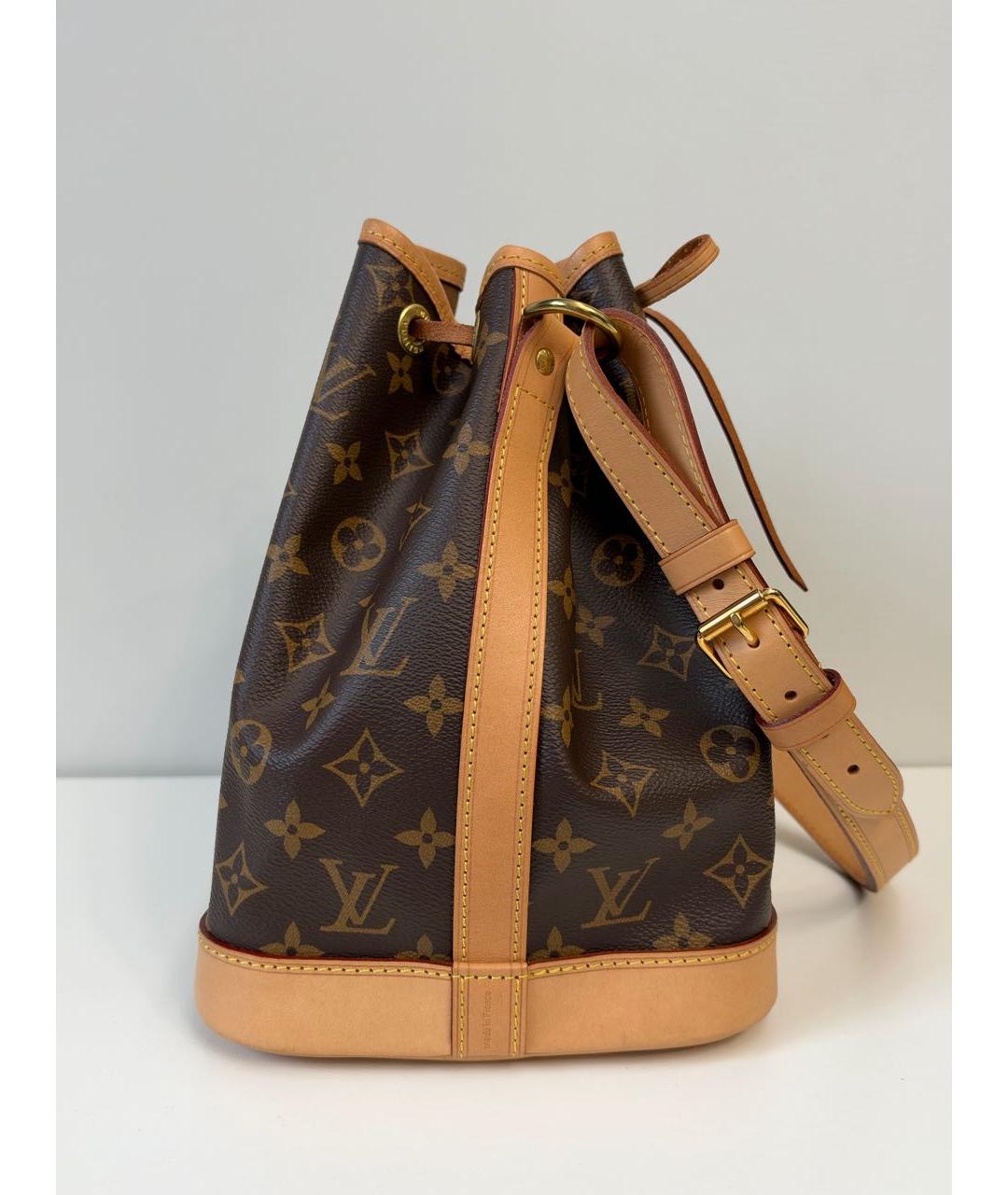 LOUIS VUITTON Коричневая сумка тоут из канвы, фото 3