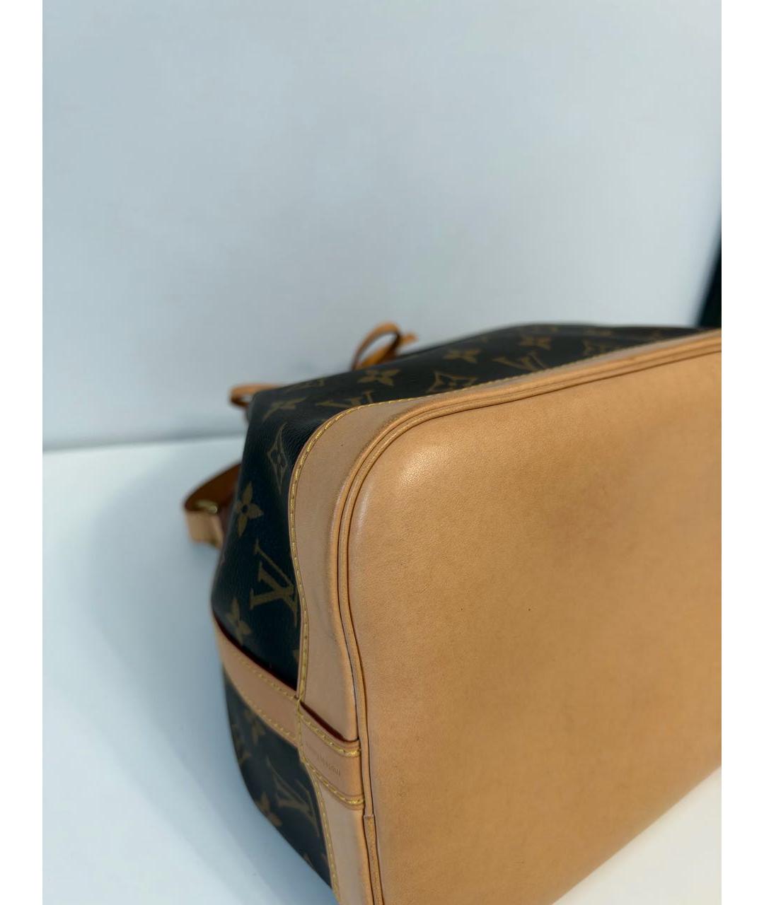 LOUIS VUITTON Коричневая сумка тоут из канвы, фото 7