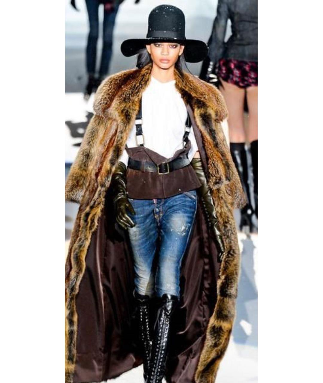 DSQUARED2 Коричневая шерстяная шляпа, фото 6