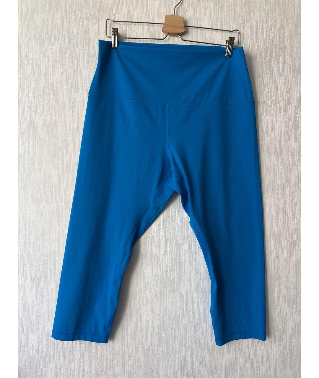 Lululemon Синие нейлоновые леггинсы и велосипедки, фото 3