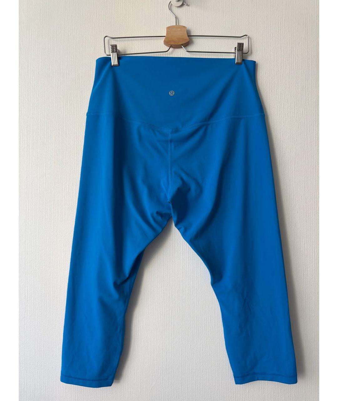 Lululemon Синие нейлоновые леггинсы и велосипедки, фото 8