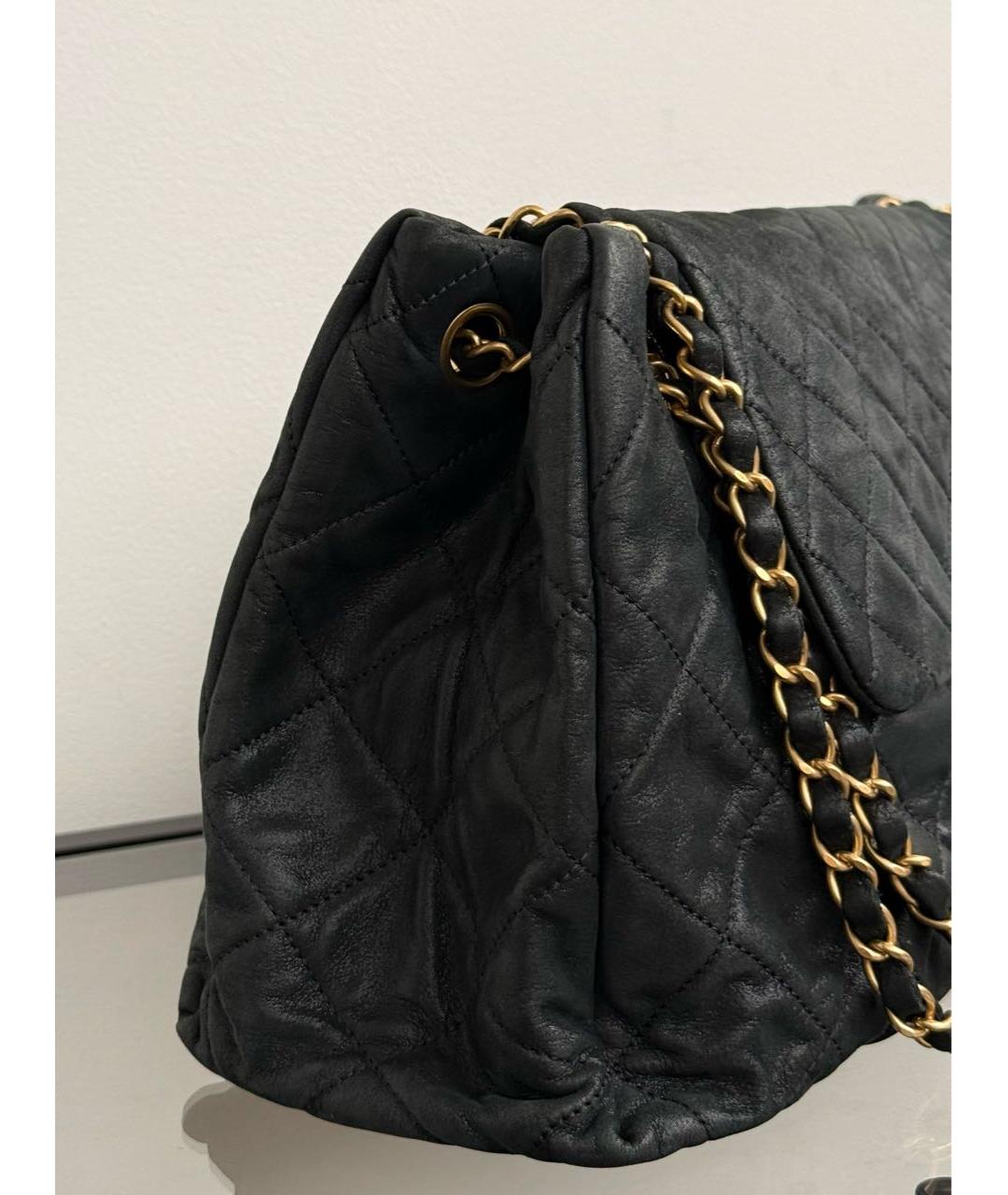 CHANEL Черная кожаная сумка через плечо, фото 6