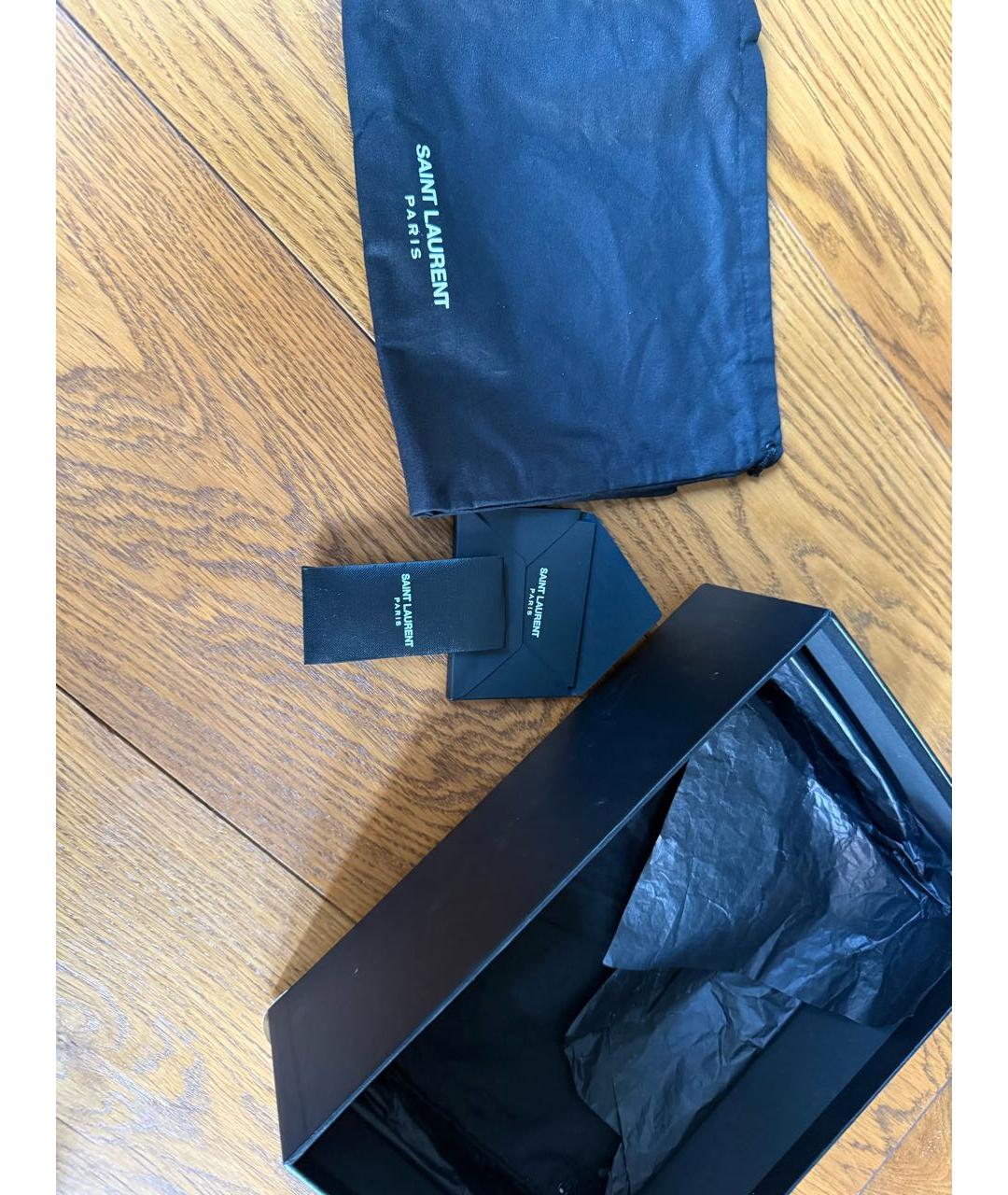 SAINT LAURENT Черные кожаные туфли, фото 8