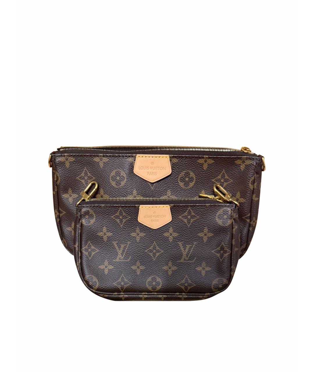 LOUIS VUITTON Коричневая сумка через плечо из канвы, фото 1