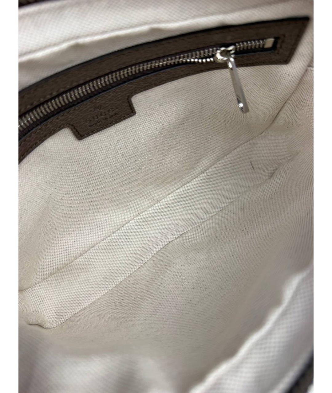 GUCCI Голубая тканевая сумка на плечо, фото 7
