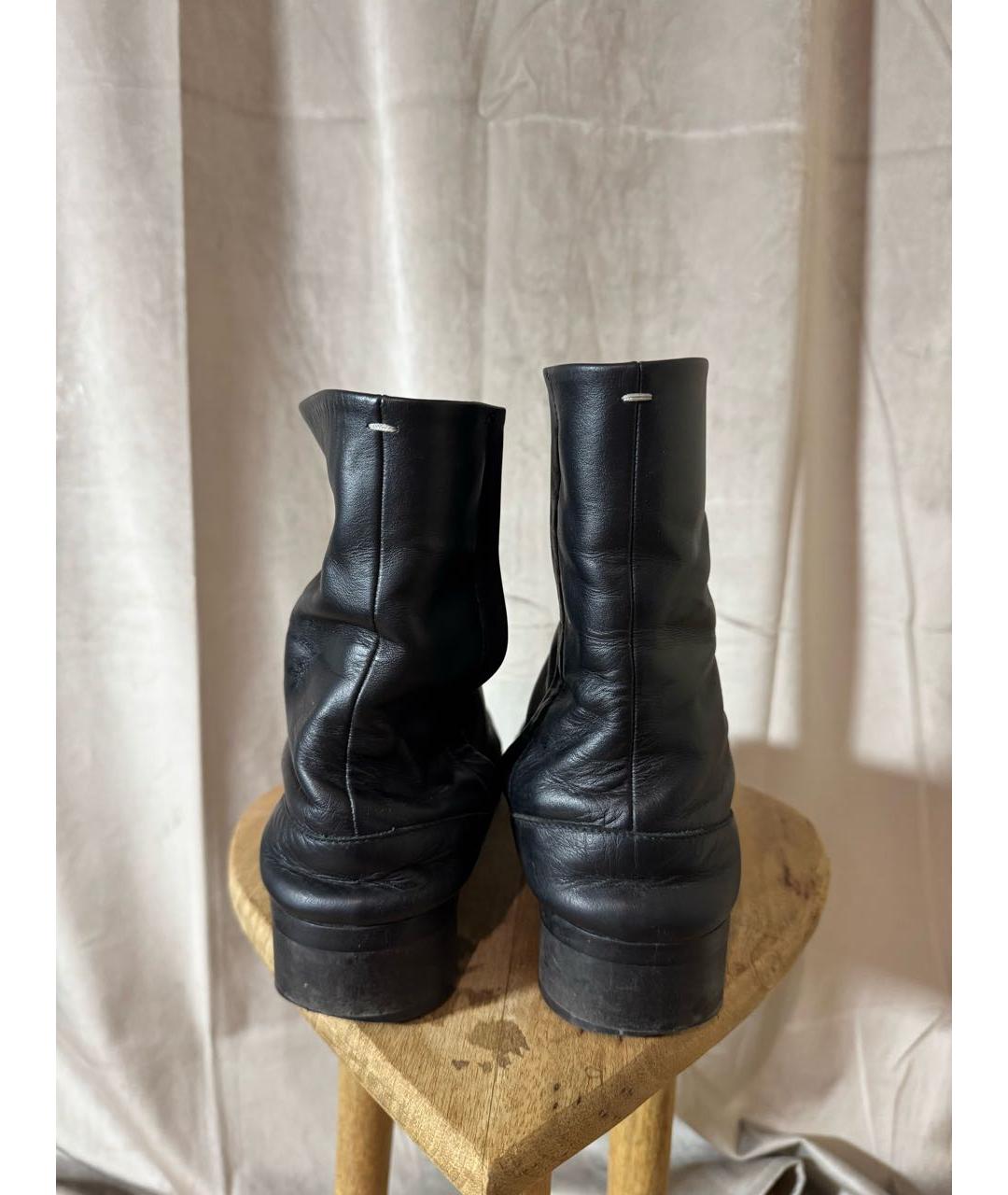 MAISON MARGIELA Черные низкие ботинки, фото 3