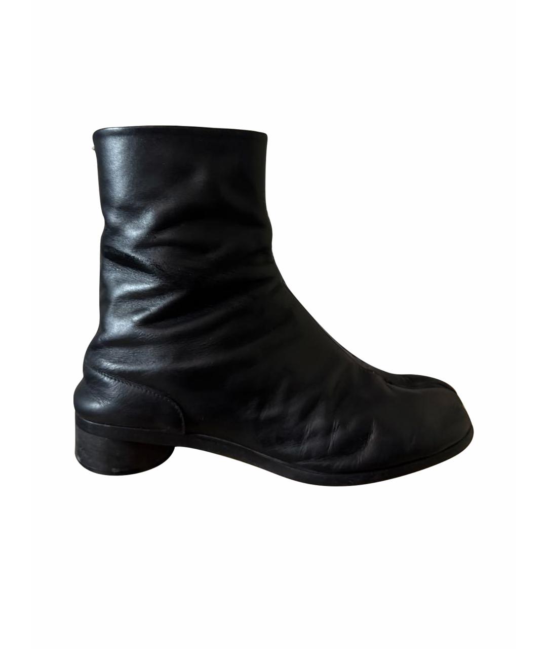 MAISON MARGIELA Черные низкие ботинки, фото 1