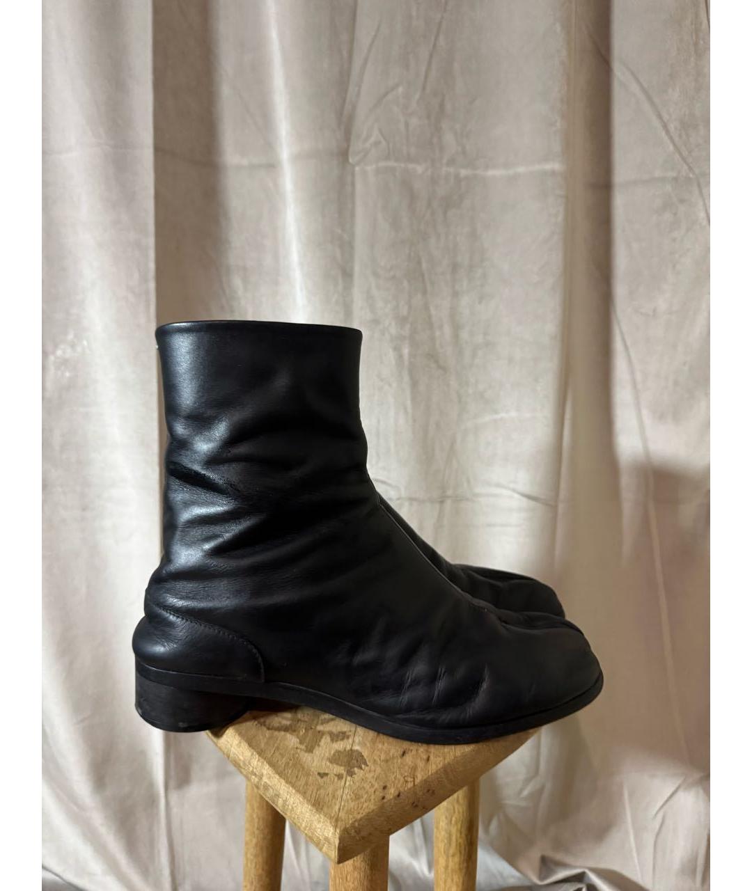 MAISON MARGIELA Черные низкие ботинки, фото 7