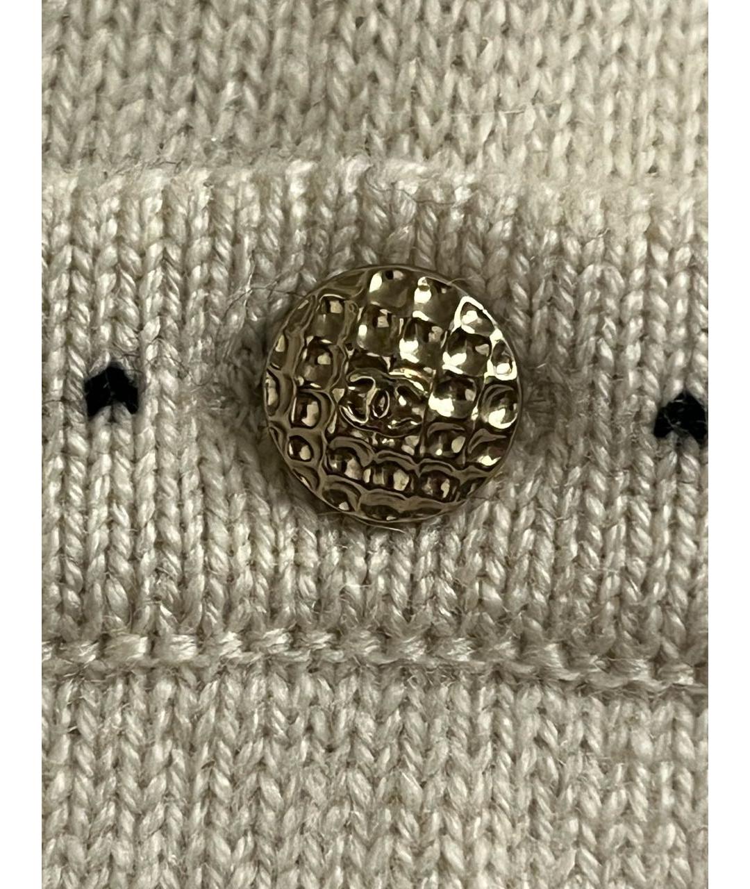 CHANEL Серое кашемировое повседневное платье, фото 4