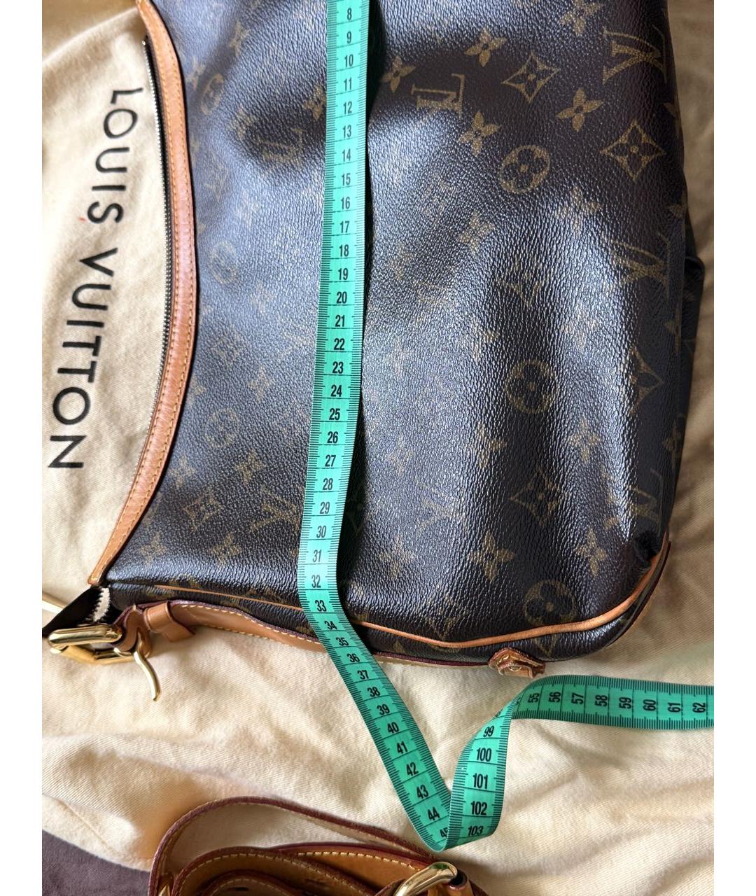LOUIS VUITTON Коричневая сумка через плечо из канвы, фото 6