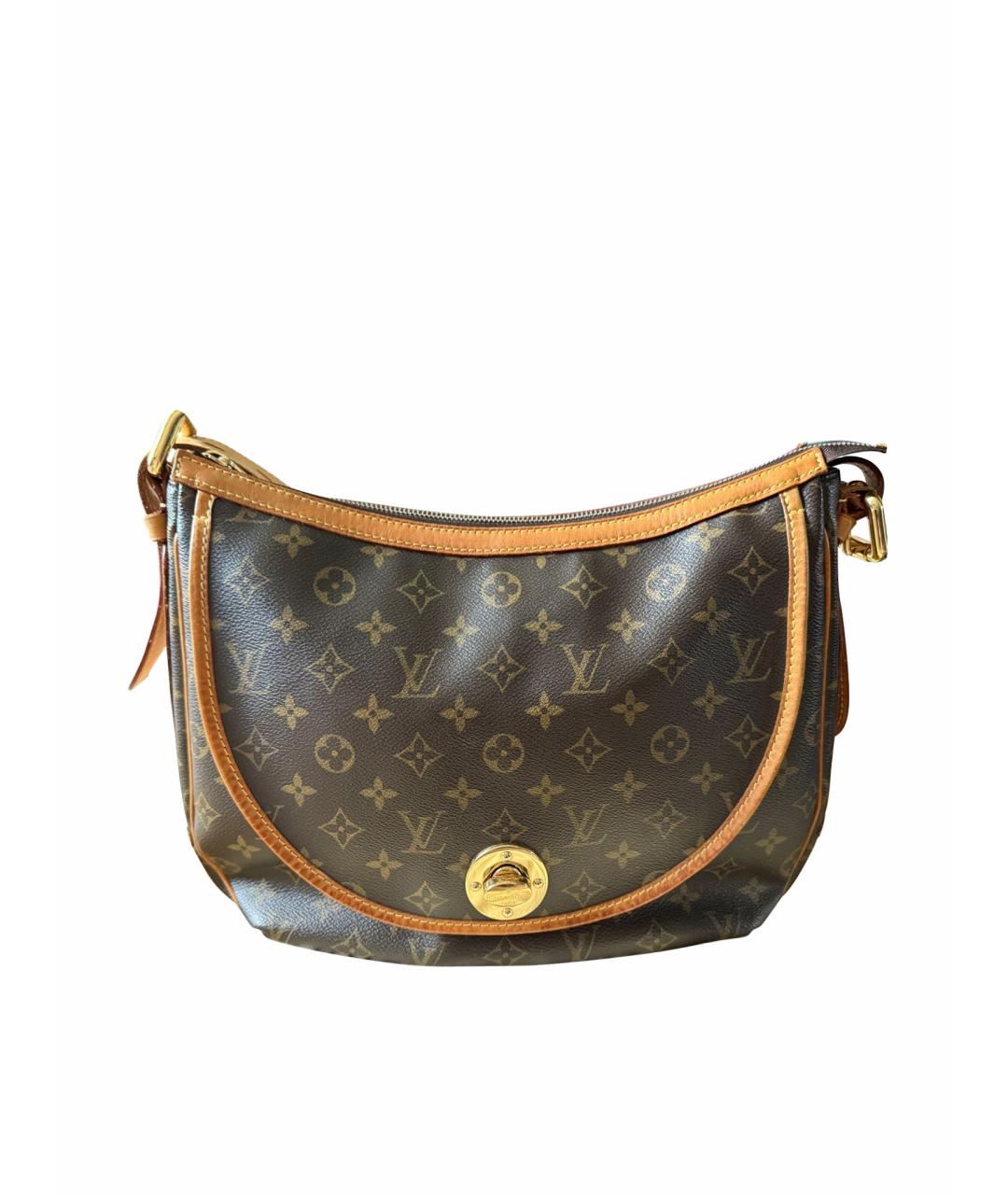 LOUIS VUITTON Коричневая сумка через плечо из канвы, фото 1