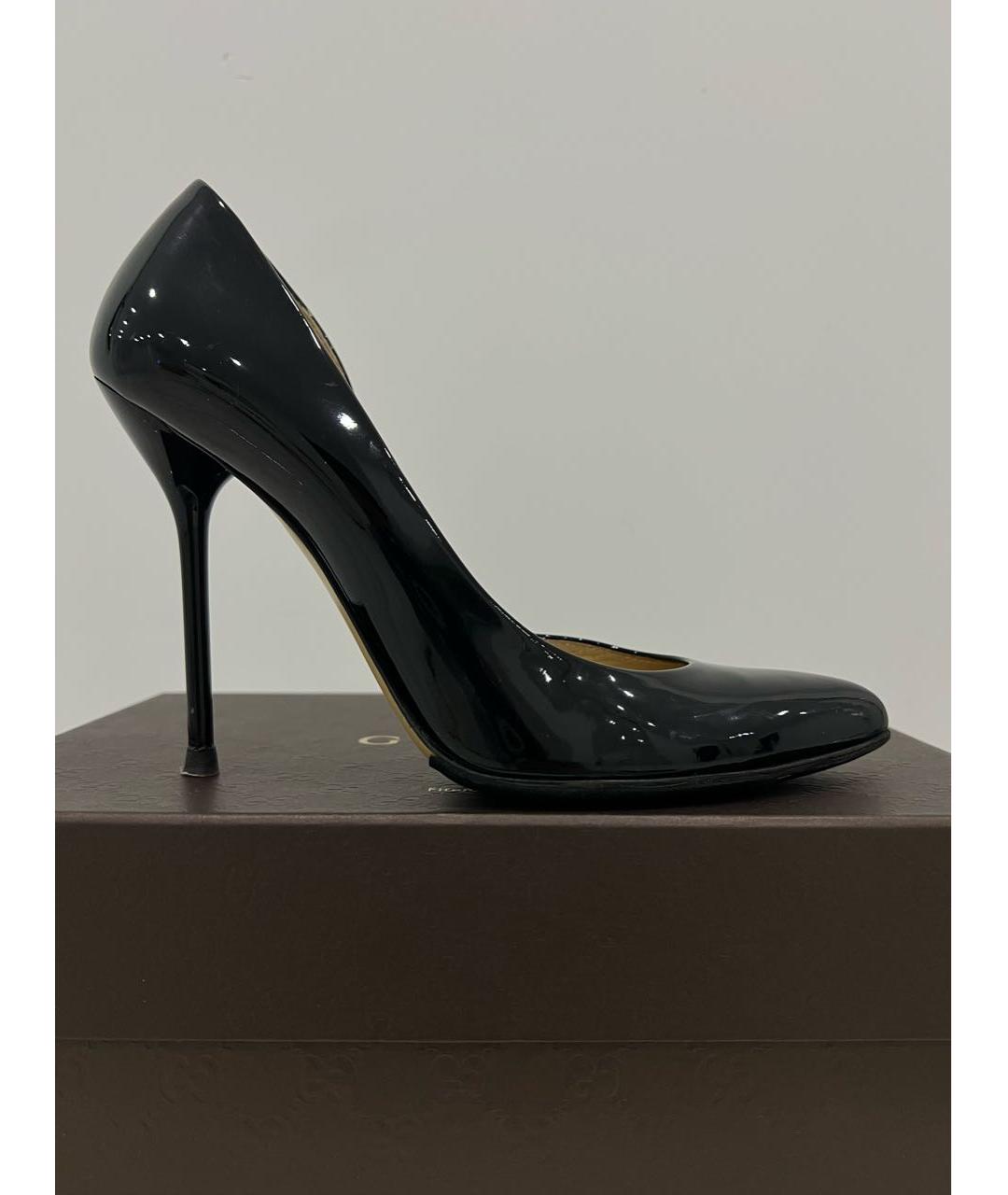 GUCCI Черные туфли из лакированной кожи, фото 8