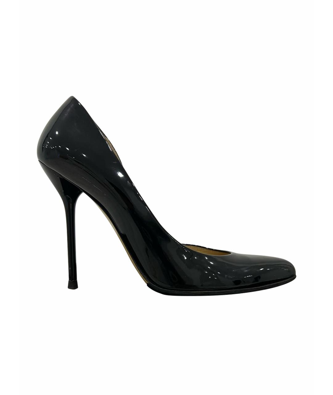 GUCCI Черные туфли из лакированной кожи, фото 1