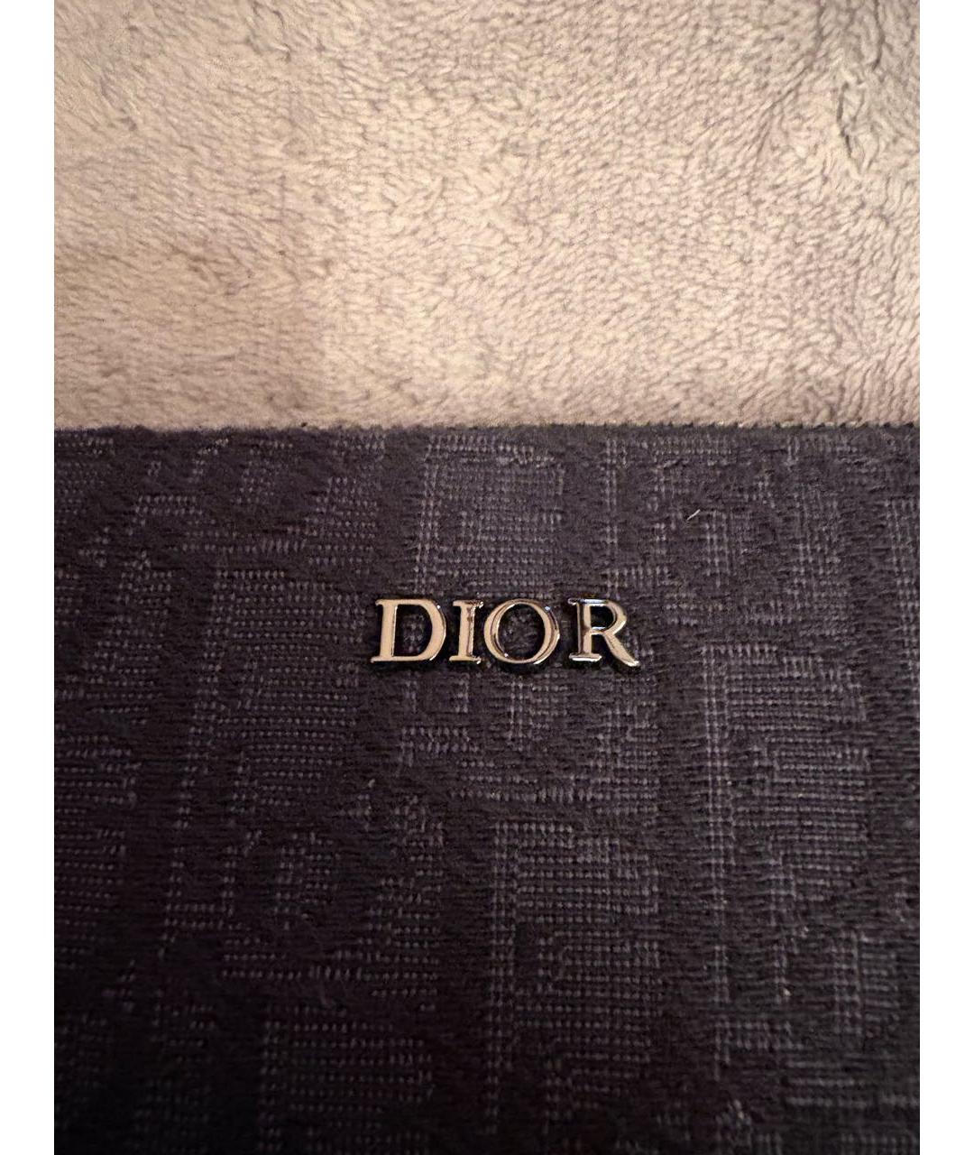 CHRISTIAN DIOR Черная жаккардовая папка для документов, фото 7