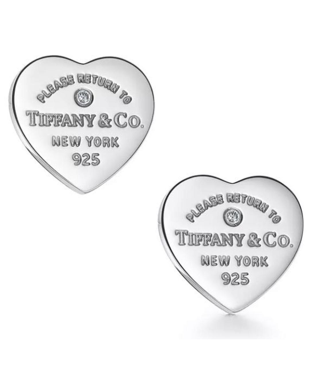 TIFFANY&CO Серебряные серебряные серьги, фото 5