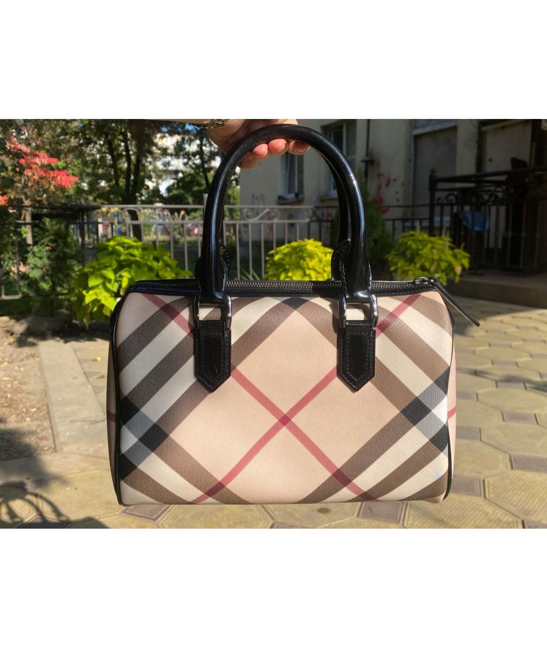 BURBERRY Бежевая сумка с короткими ручками, фото 8
