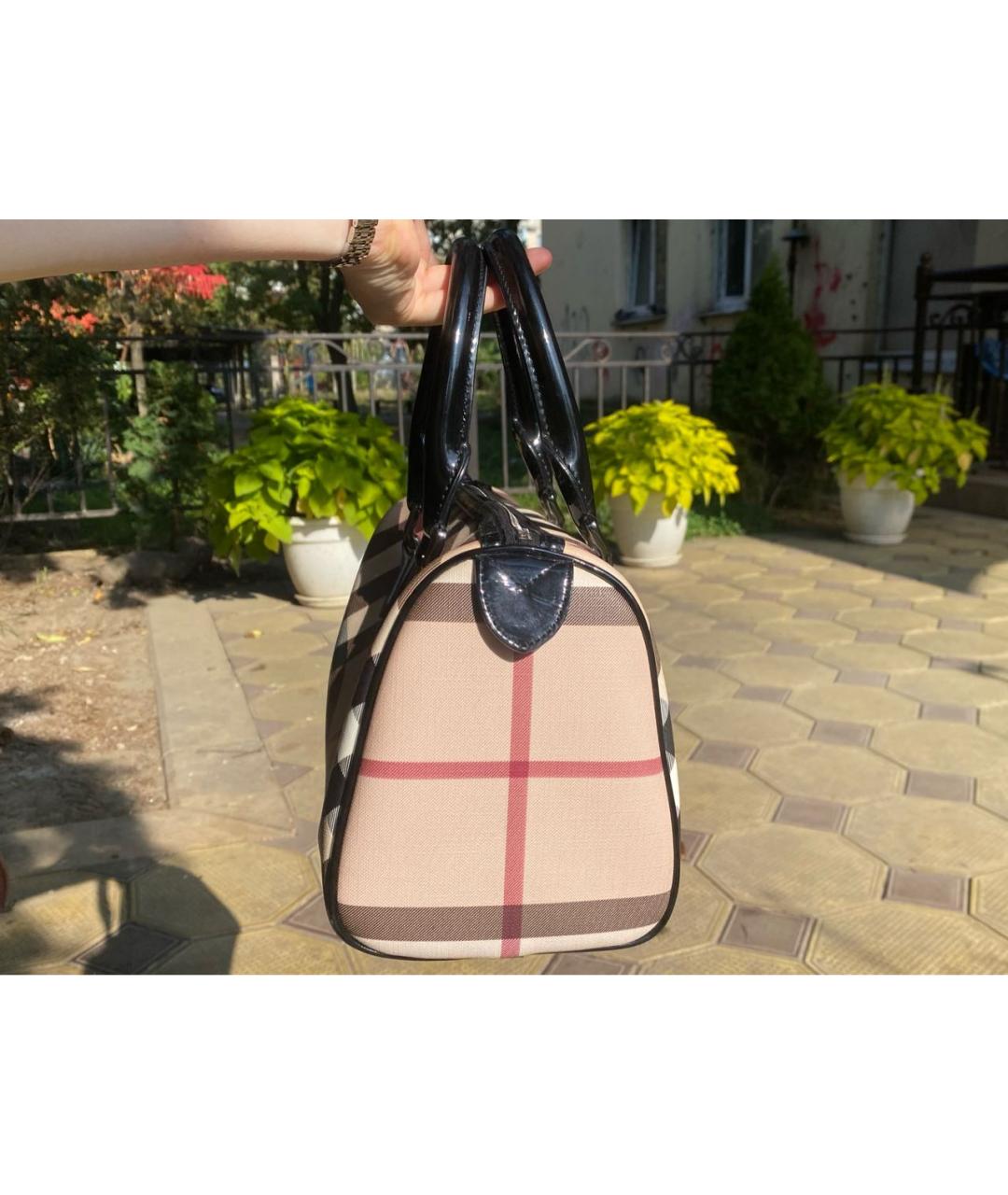 BURBERRY Бежевая сумка с короткими ручками, фото 2