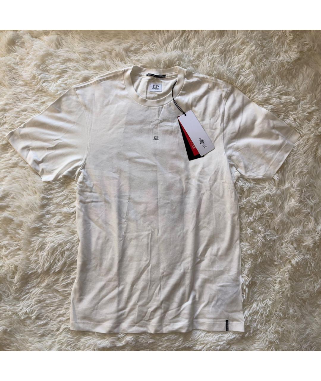 CP COMPANY Белая хлопковая футболка, фото 6