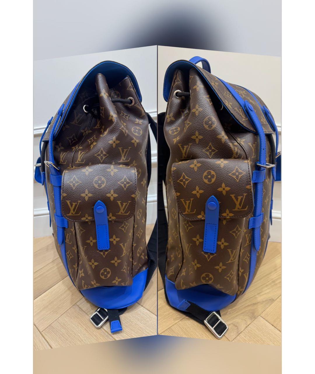 LOUIS VUITTON Коричневый рюкзак из канвы, фото 3