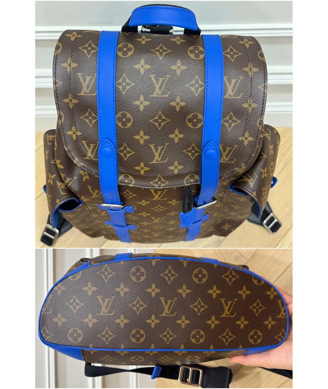 LOUIS VUITTON Коричневый рюкзак из канвы, фото 4