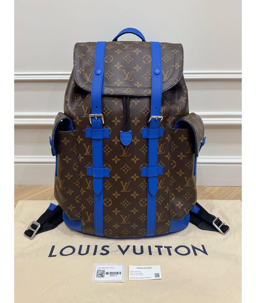 LOUIS VUITTON Коричневый рюкзак из канвы, фото 9