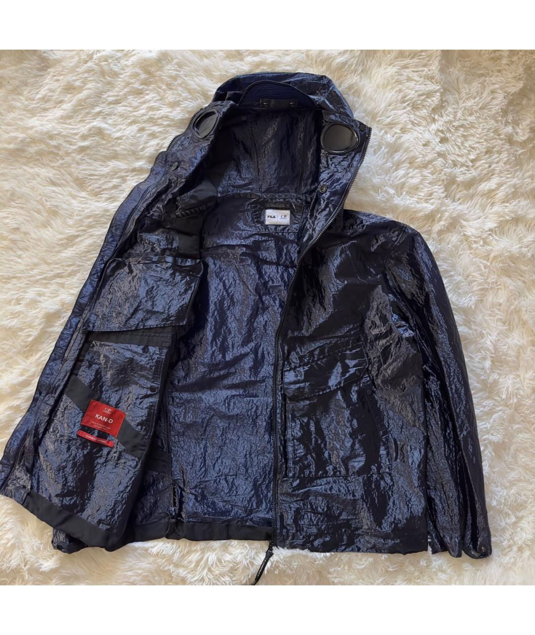 CP COMPANY Темно-синяя полиамидовая куртка, фото 2