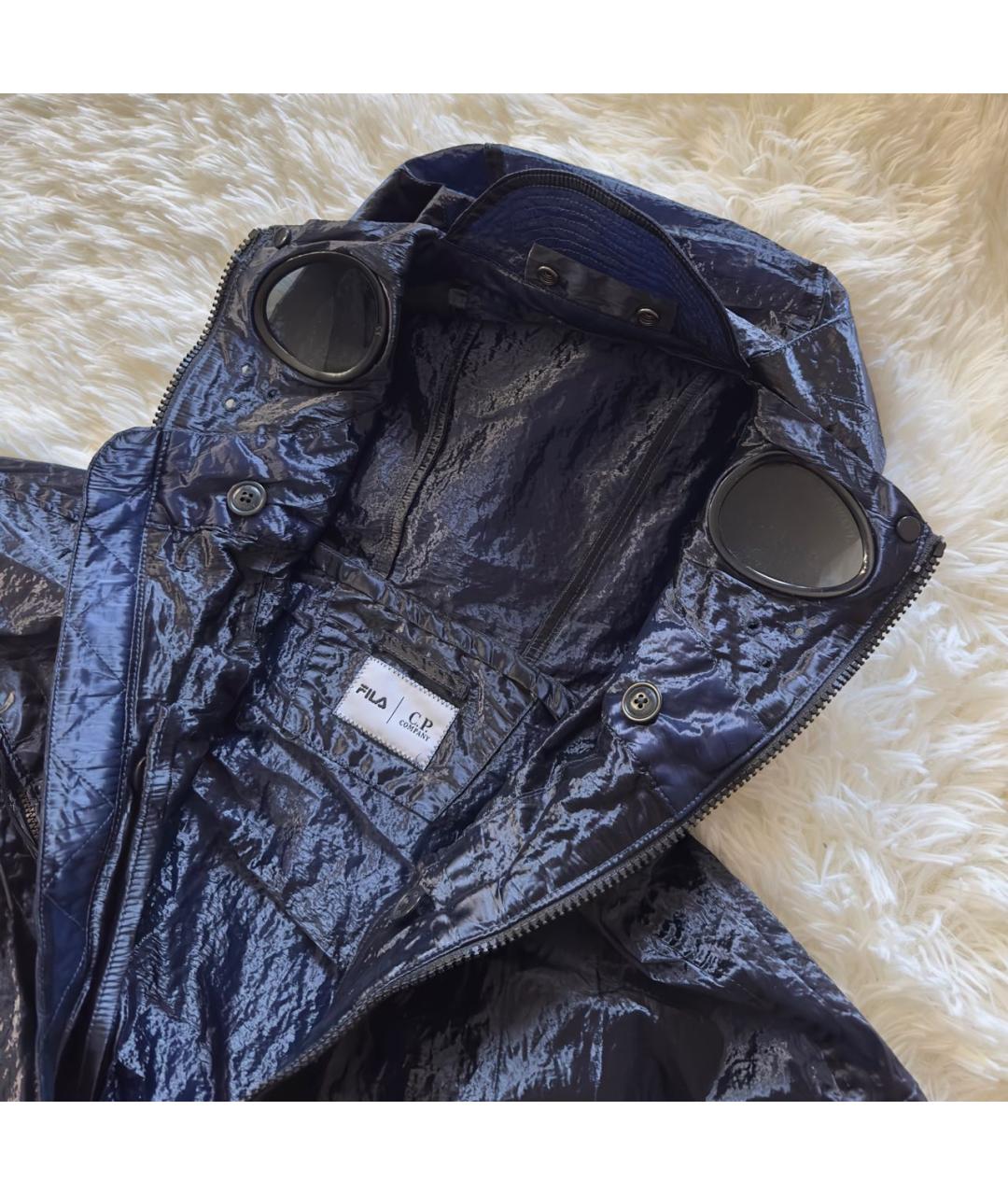 CP COMPANY Темно-синяя полиамидовая куртка, фото 4