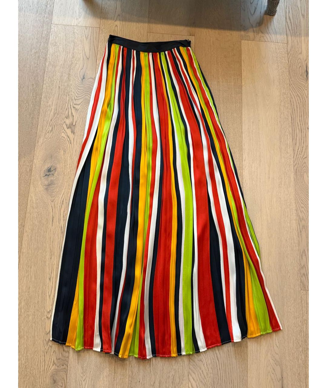 DSQUARED2 Мульти шелковая юбка макси, фото 5