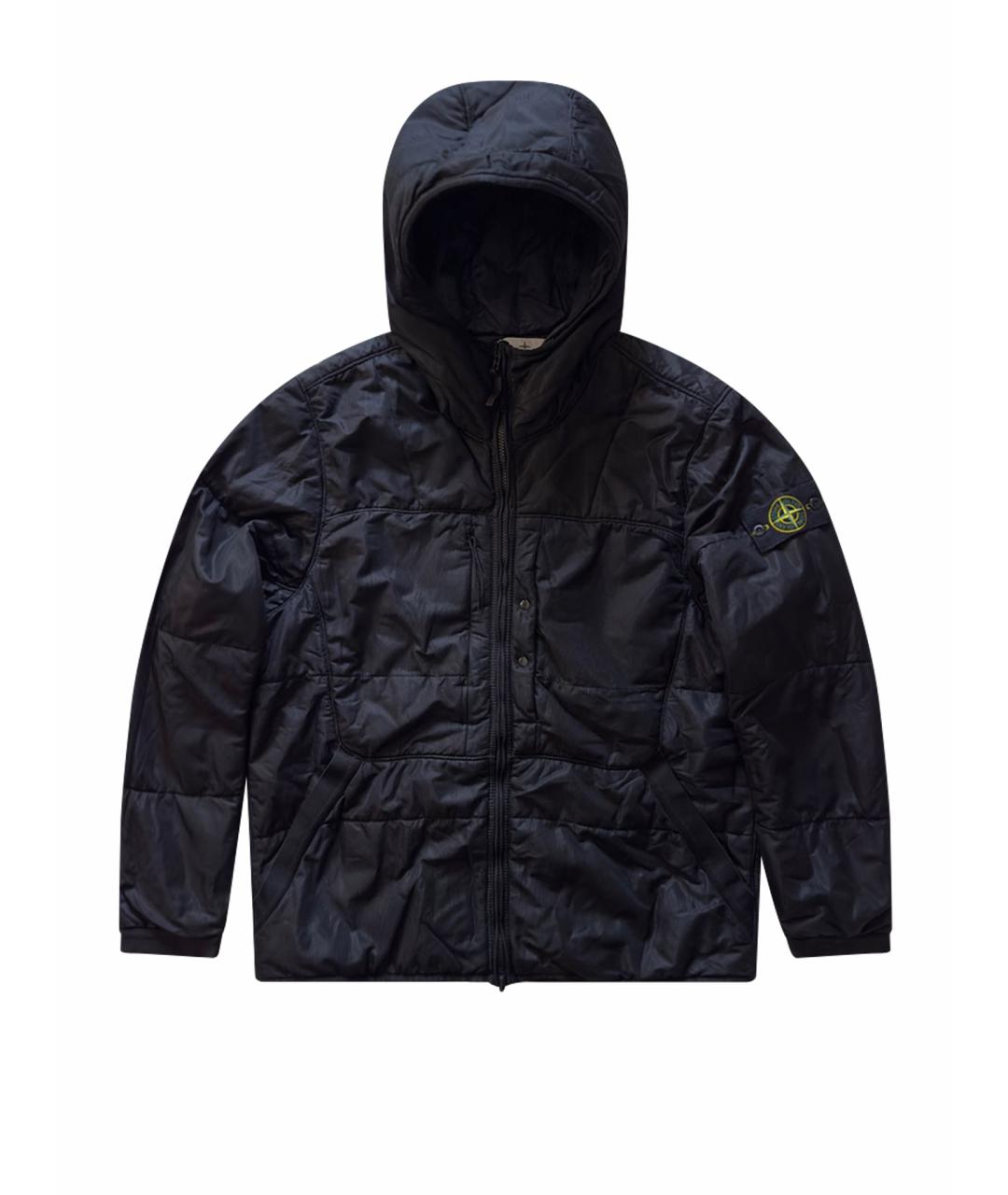 STONE ISLAND Черная полиамидовая куртка, фото 1