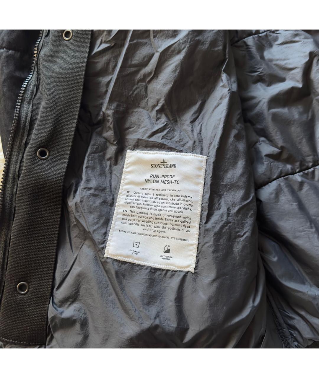 STONE ISLAND Черная полиамидовая куртка, фото 4