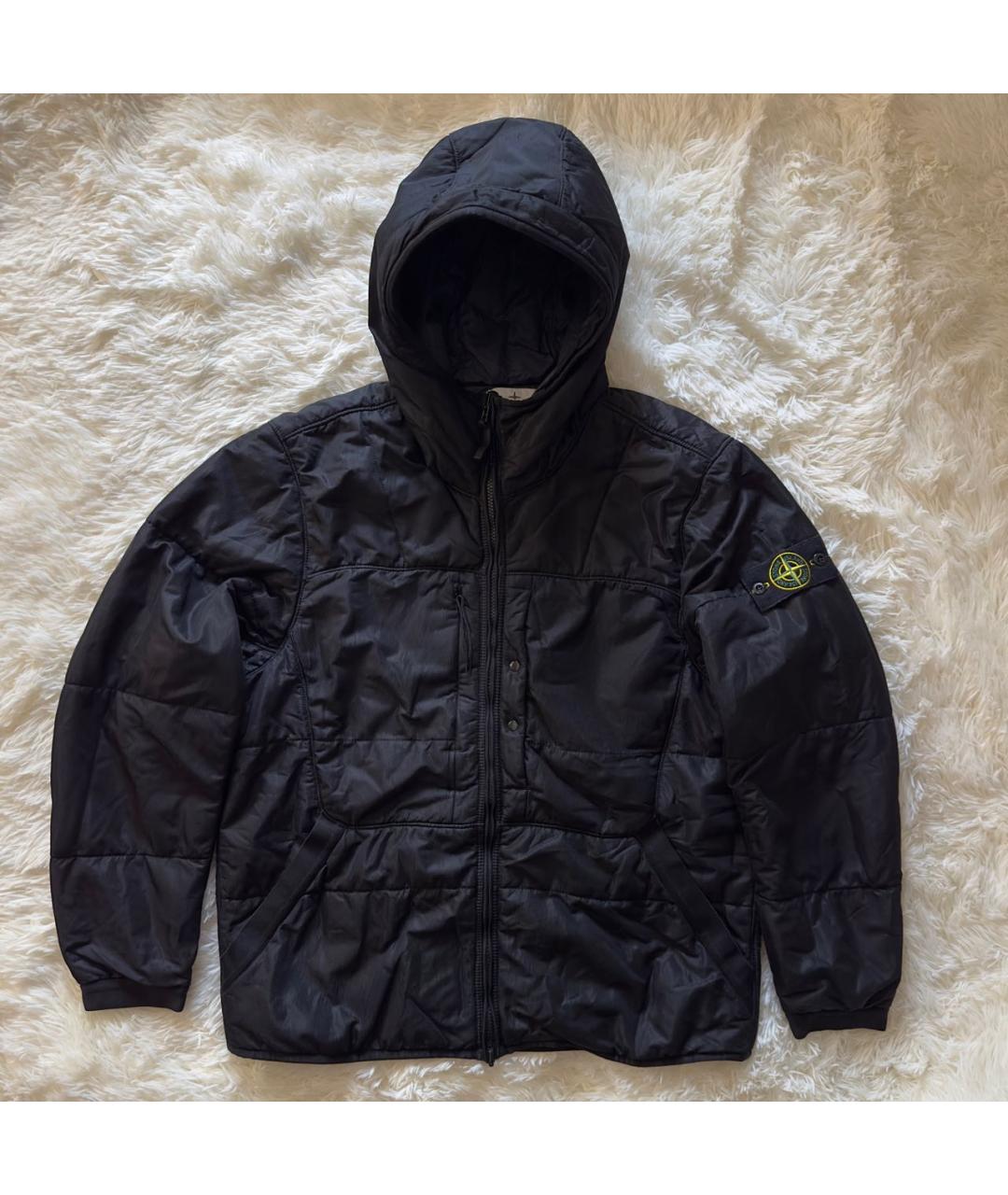 STONE ISLAND Черная полиамидовая куртка, фото 5