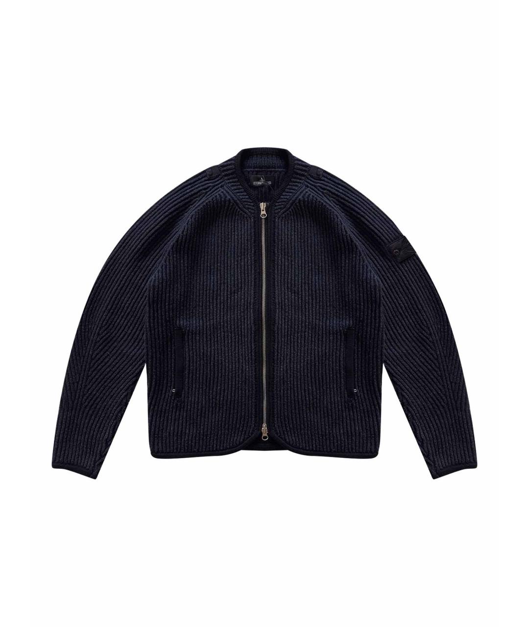 STONE ISLAND SHADOW PROJECT Темно-синий шерстяной джемпер / свитер, фото 1