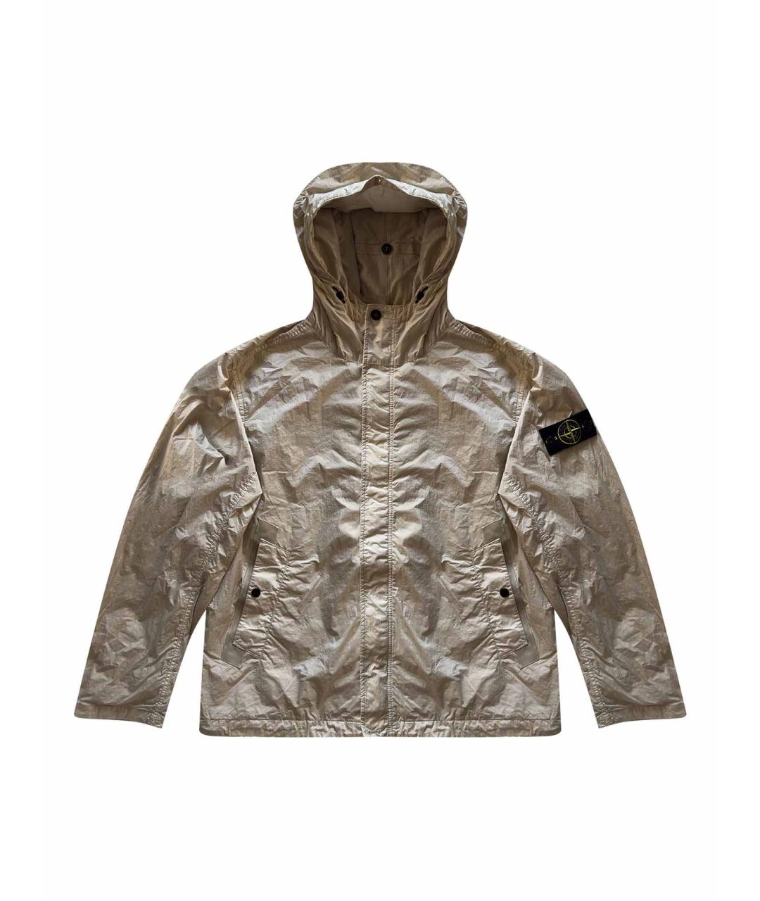 STONE ISLAND Бежевая нейлоновая куртка, фото 1
