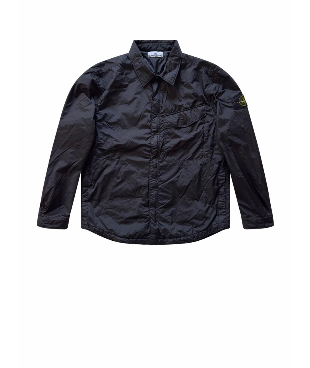 STONE ISLAND Черная нейлоновая куртка, фото 6