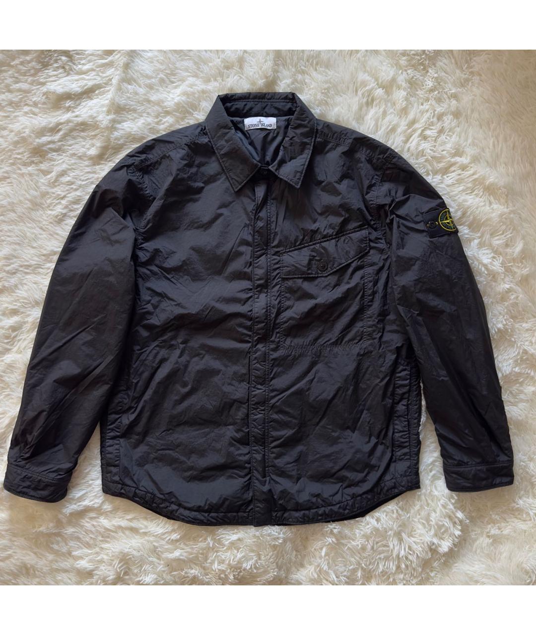 STONE ISLAND Черная нейлоновая куртка, фото 5