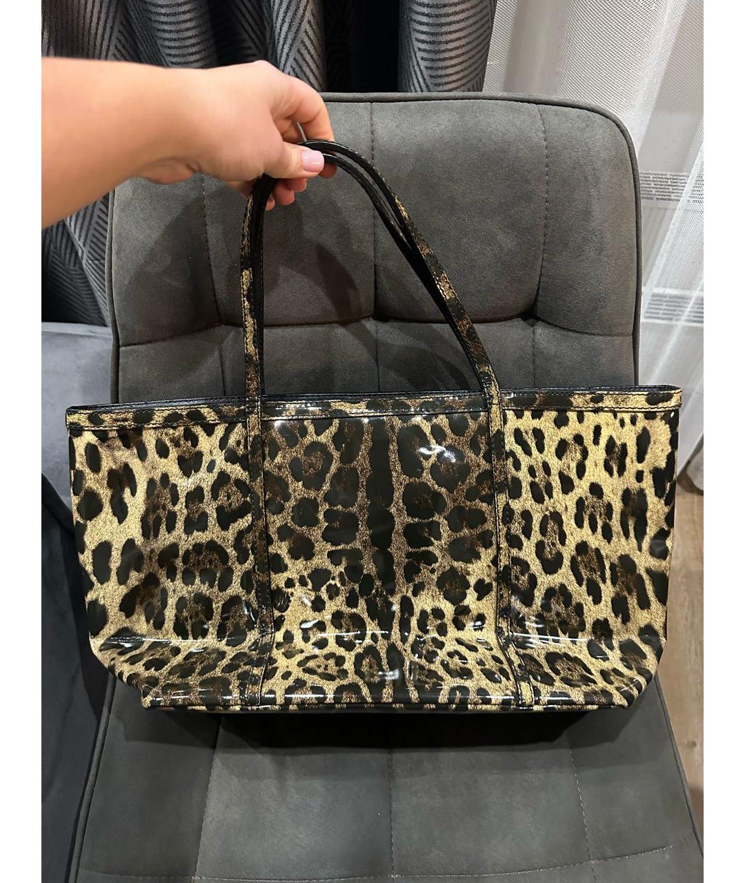 DOLCE&GABBANA Сумка с короткими ручками из лакированной кожи, фото 2