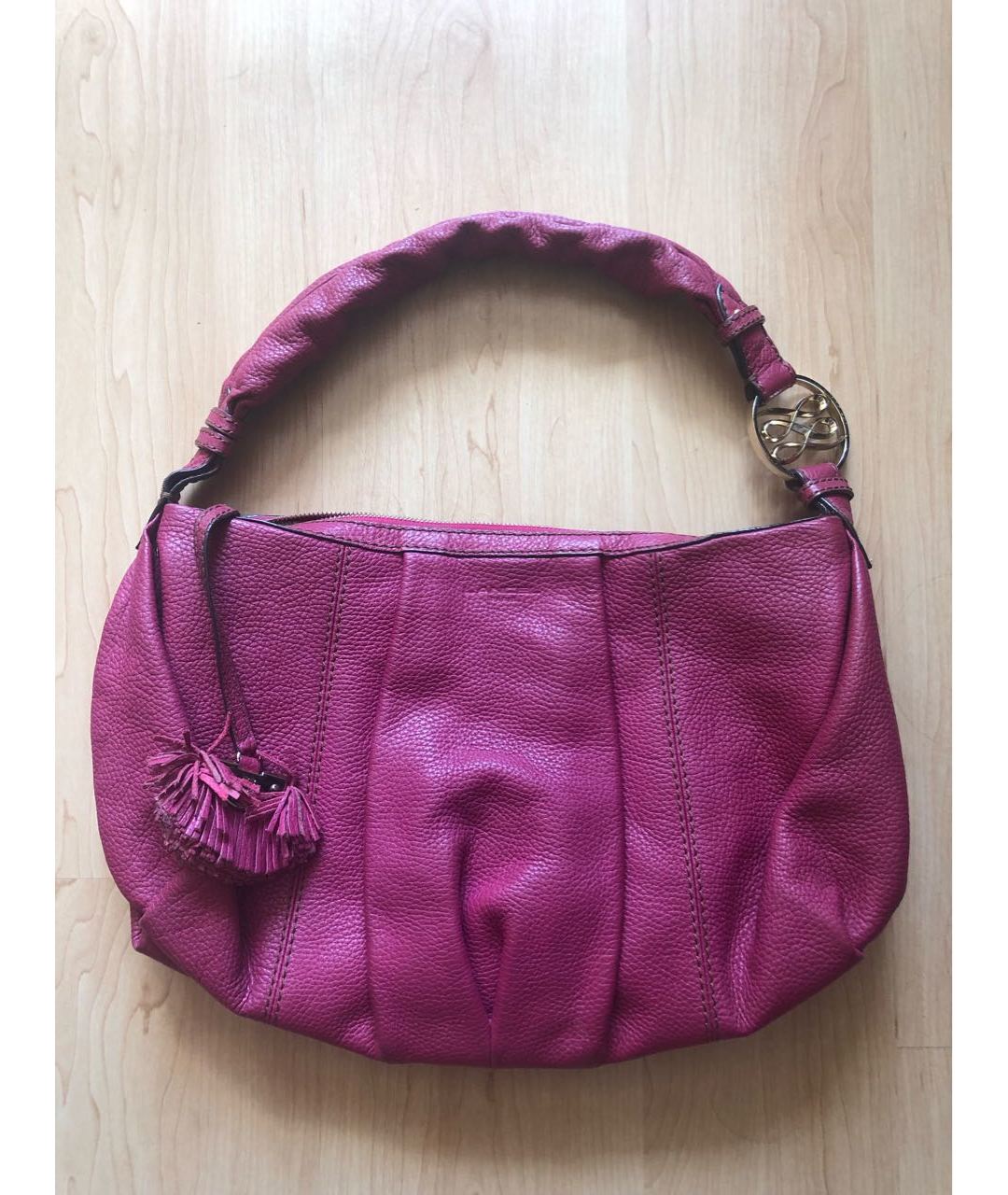 LANCEL Розовая кожаная сумка тоут, фото 7