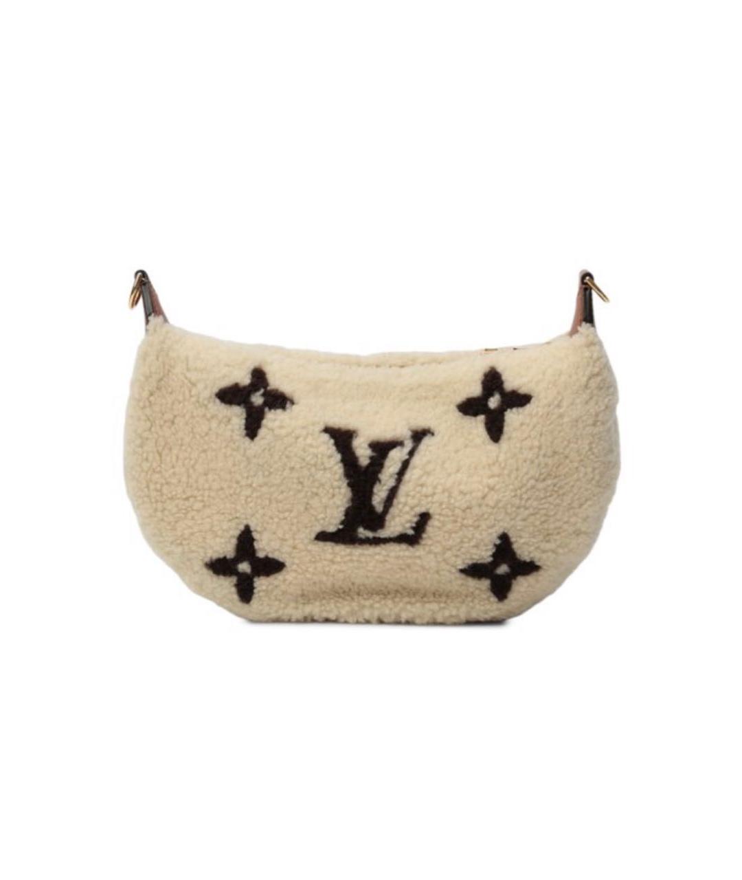 LOUIS VUITTON Бежевая меховая сумка через плечо, фото 2