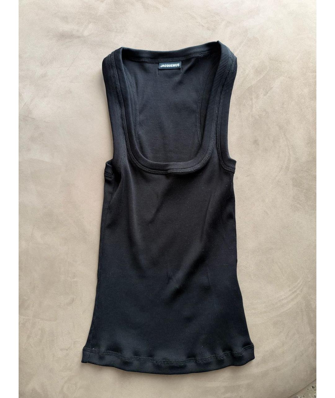 JACQUEMUS Черная майка, фото 4