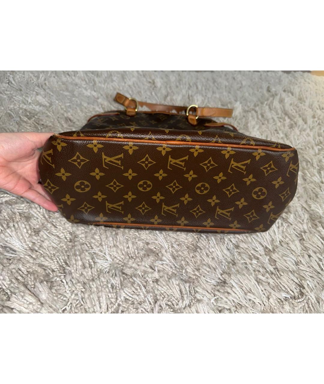 LOUIS VUITTON Коричневая сумка через плечо из канвы, фото 5