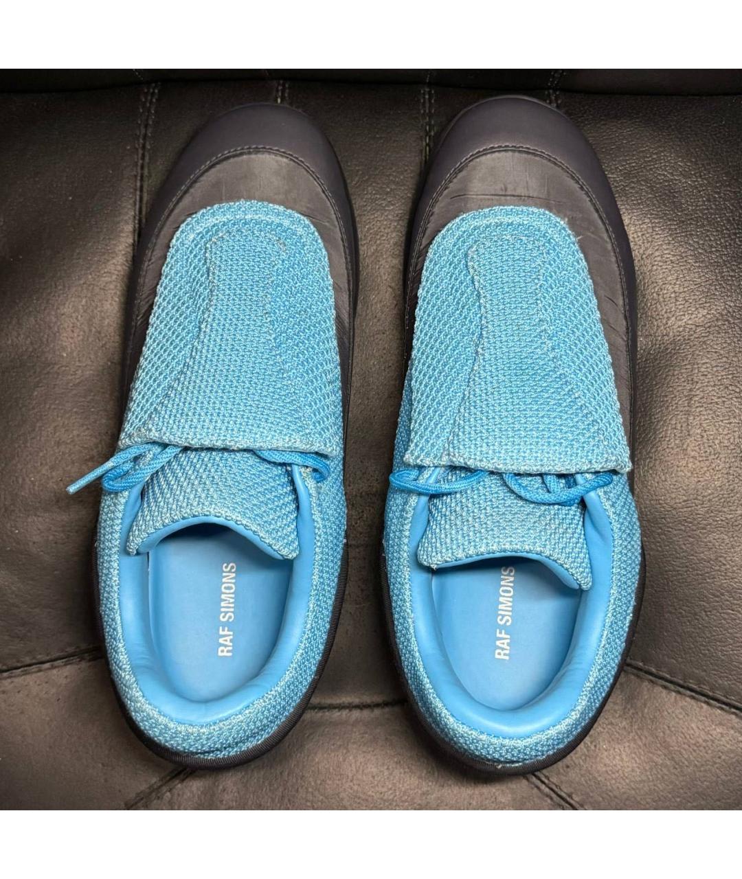 RAF SIMONS Синие текстильные низкие кроссовки / кеды, фото 8