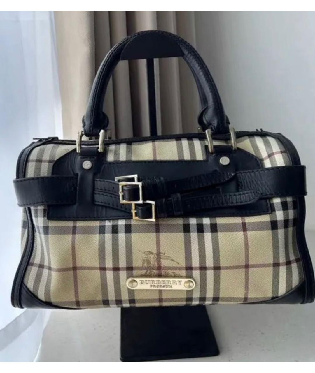 BURBERRY Мульти кожаная сумка тоут, фото 8