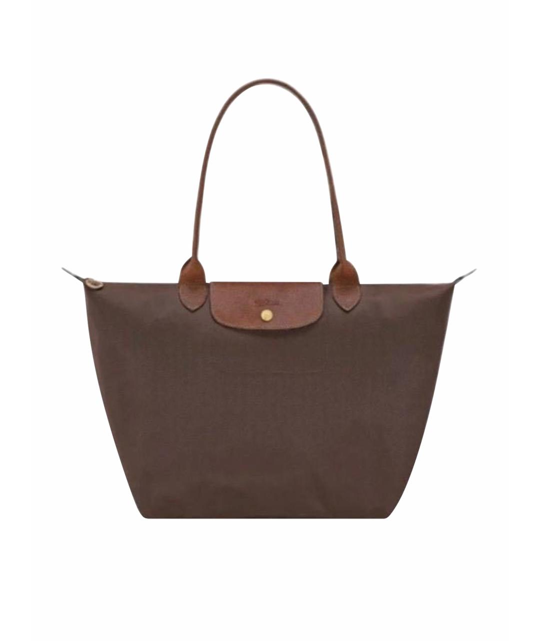 LONGCHAMP Коричневая нейлоновая сумка через плечо, фото 1