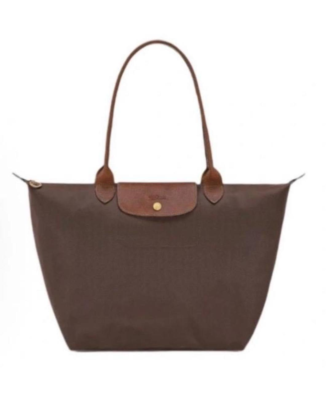 LONGCHAMP Коричневая нейлоновая сумка через плечо, фото 7