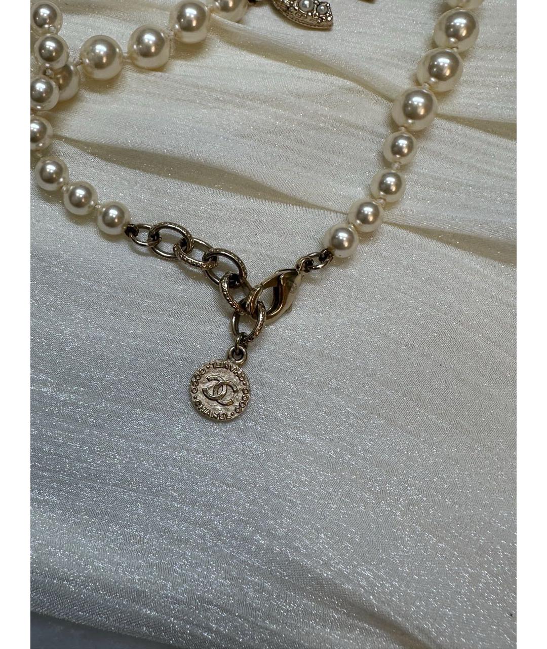 CHANEL Бежевое колье, фото 6