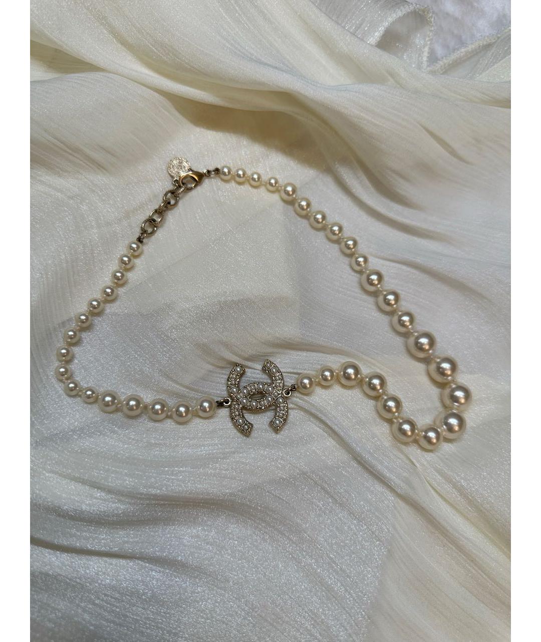 CHANEL Бежевое колье, фото 3