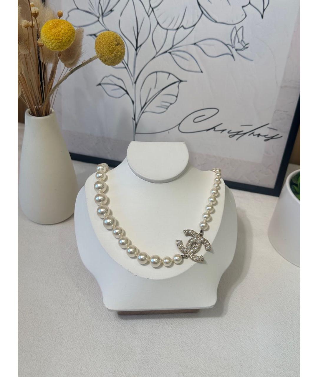 CHANEL Бежевое колье, фото 7
