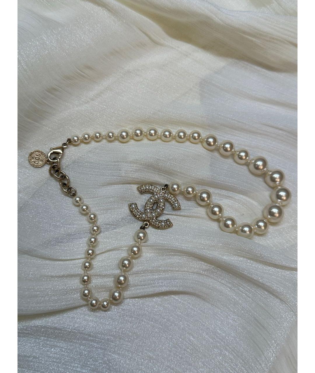 CHANEL Бежевое колье, фото 2