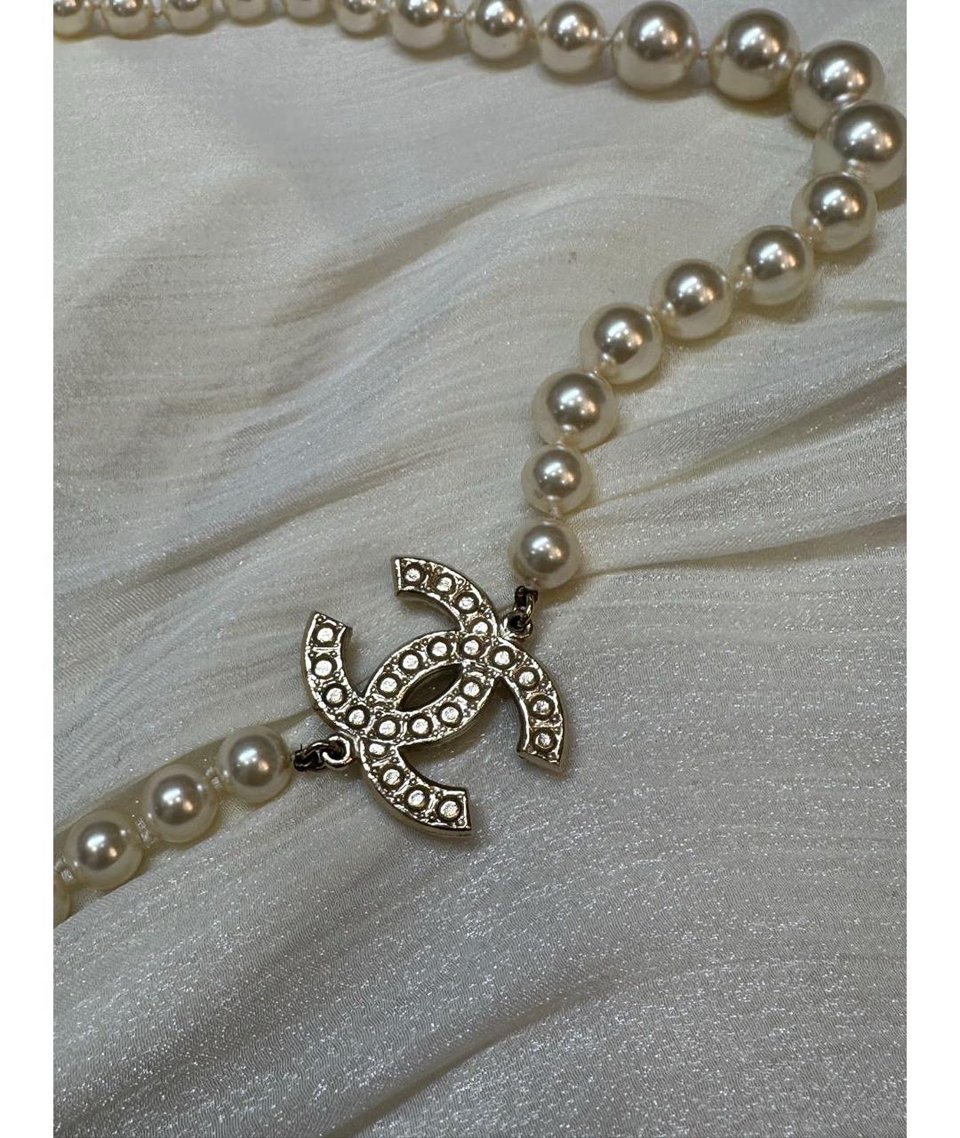 CHANEL Бежевое колье, фото 5
