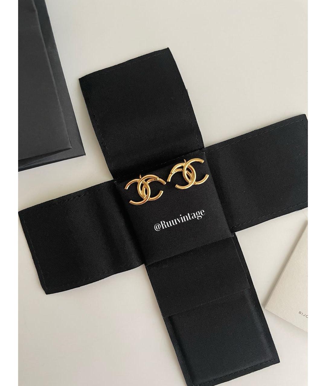 CHANEL Золотые серьги, фото 2